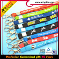 2015 promotion polyester ribbed lanyard